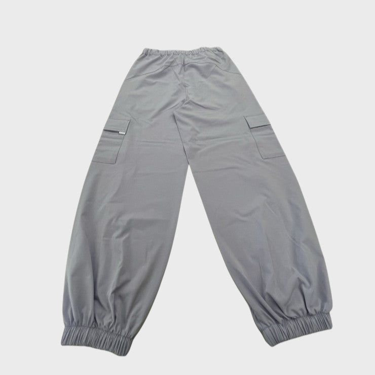 RELAXED SOLID JUNIOR CARGO JOGGER PANTS (130–160cm)