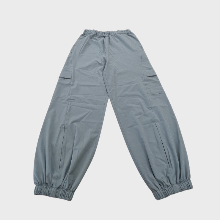 RELAXED SOLID JUNIOR CARGO JOGGER PANTS (130–160cm)