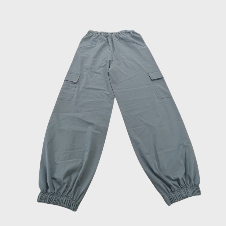 RELAXED SOLID JUNIOR CARGO JOGGER PANTS (130–160cm)