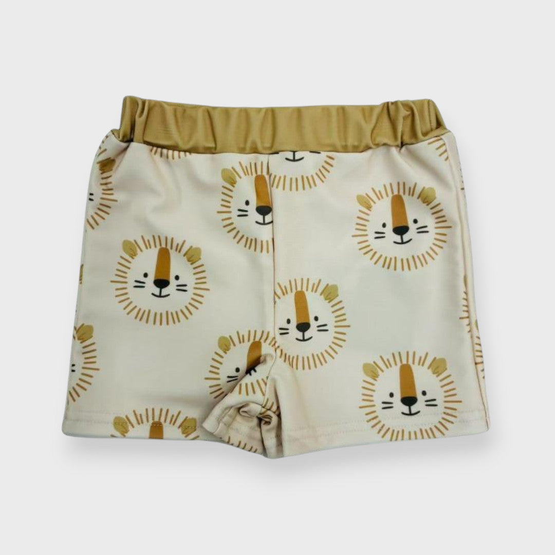 LION MOTIF BABY SWIM SHORTS (90-95cm)