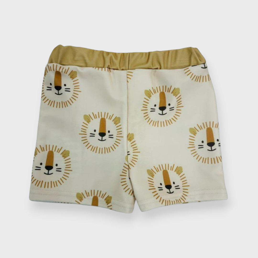 LION MOTIF BABY SWIM SHORTS (90-95cm)