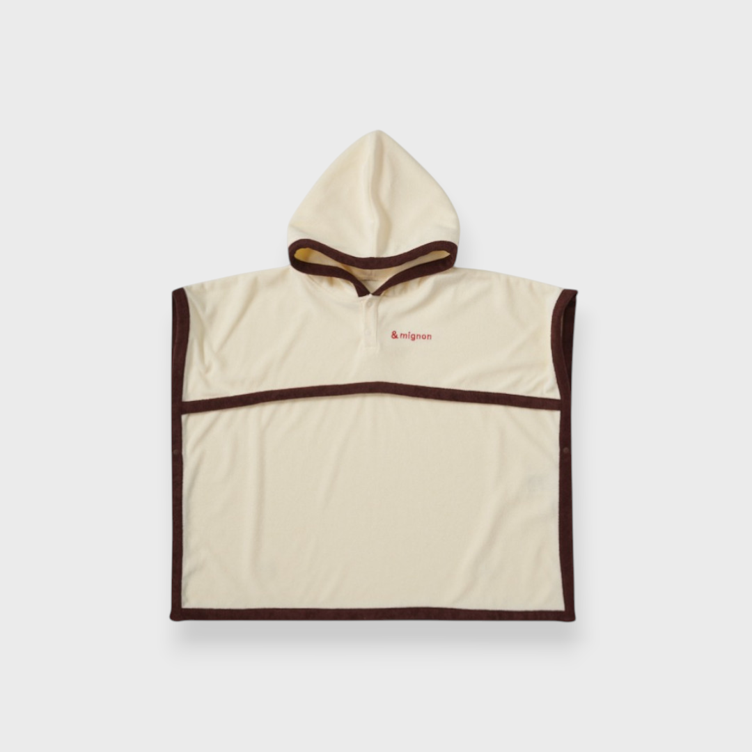 SOFT PIPING BABY PONCHO (80-90・90-100cm)