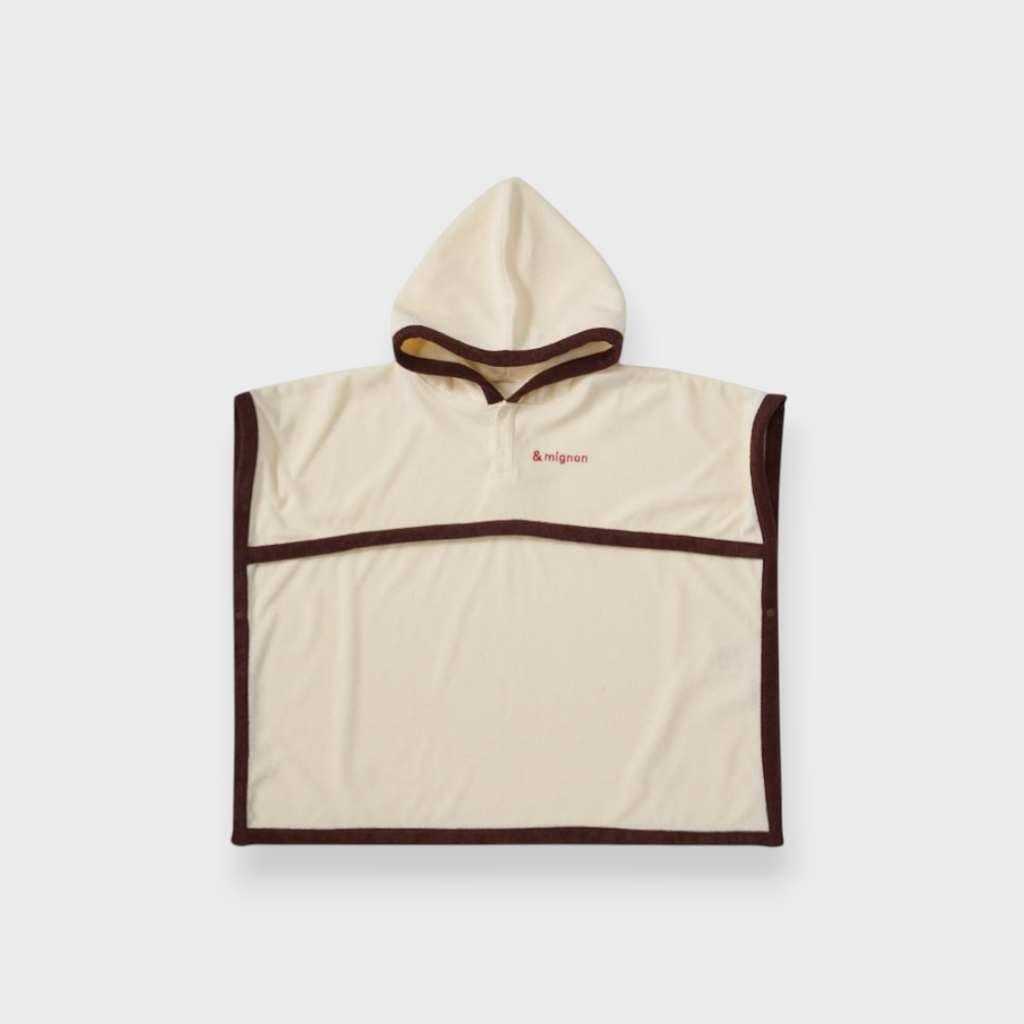 SOFT PIPING BABY PONCHO (80-90・90-100cm)