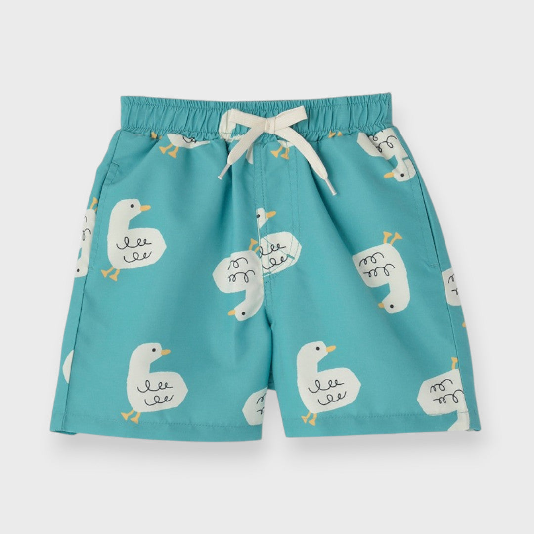 SOFT ANIMAL PRINT KIDS SURF SHORTS (100cm)