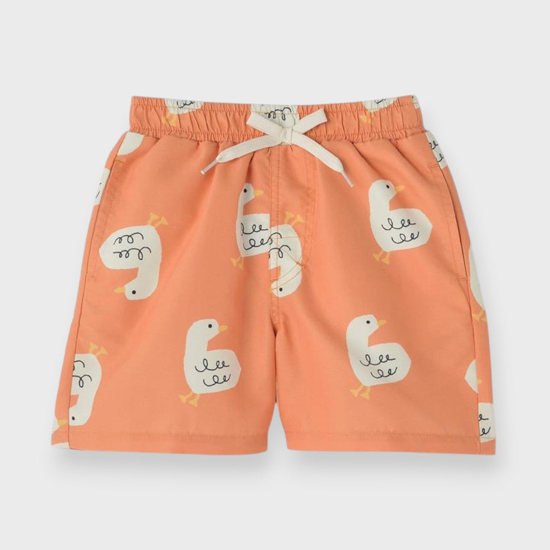 SOFT ANIMAL PRINT KIDS SURF SHORTS (100cm)
