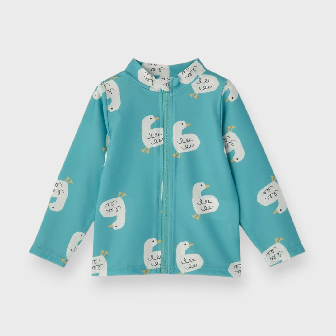 SOFT ANIMAL PRINT BABY RASH GUARD (100cm)