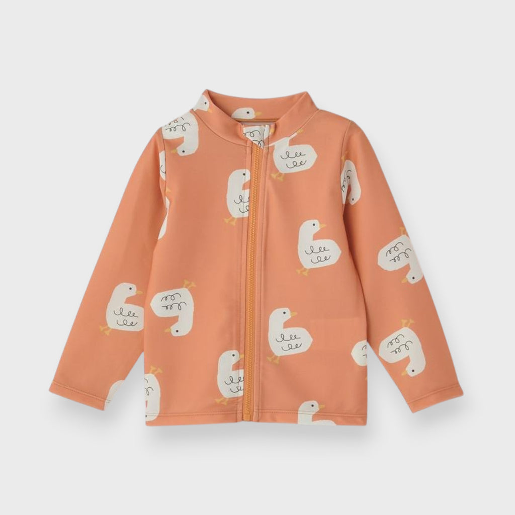 SOFT ANIMAL PRINT BABY RASH GUARD (100cm)