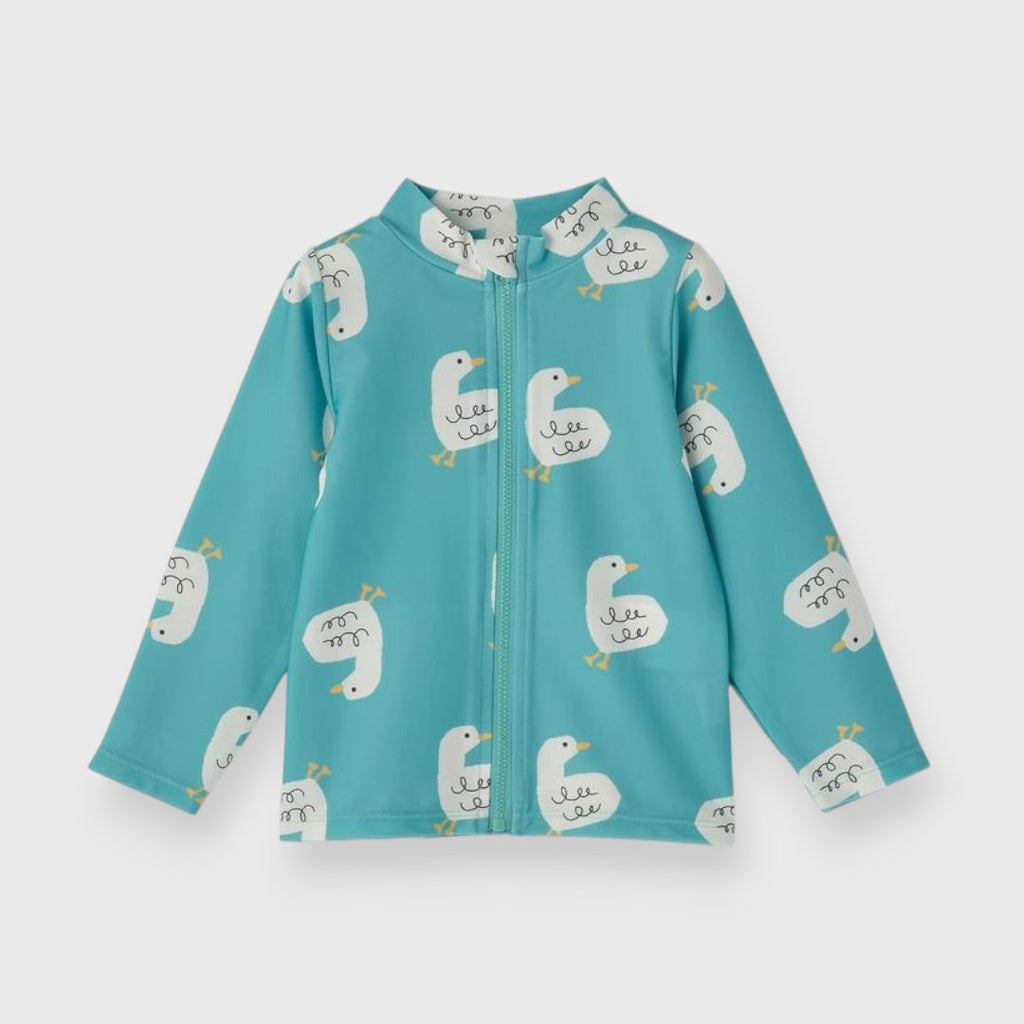 SOFT ANIMAL PRINT BABY RASH GUARD (100cm)