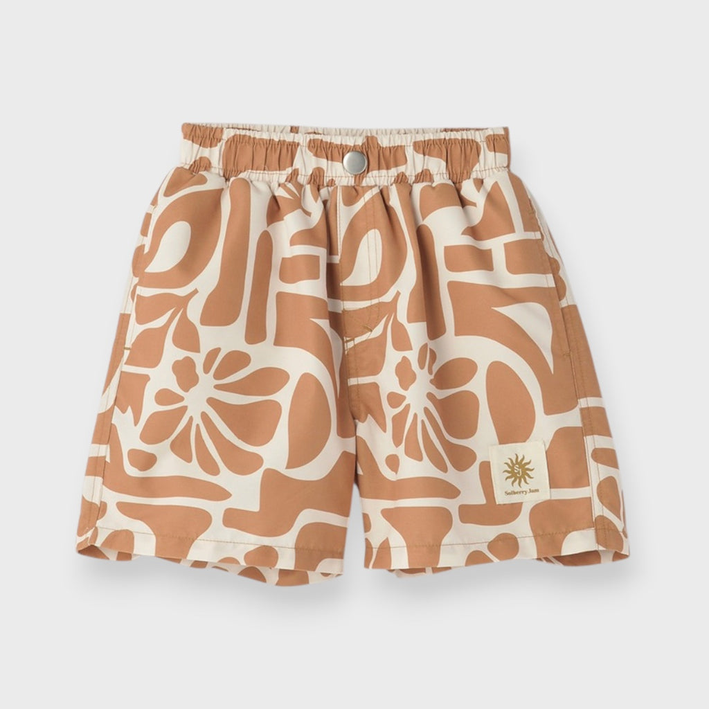 CALM PATTERN KIDS SURF SHORTS (100-120cm)
