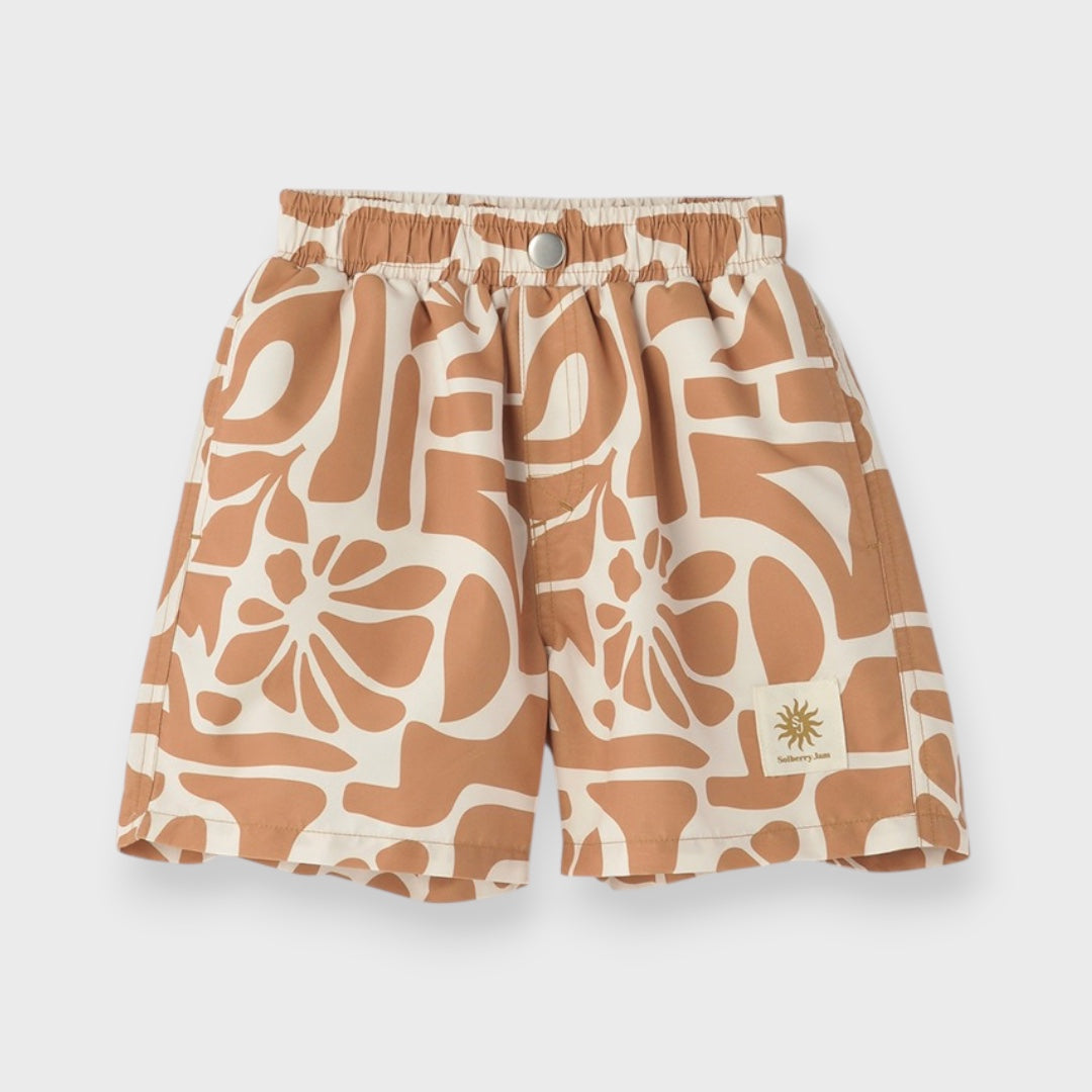 CALM PATTERN KIDS SURF SHORTS (100-120cm)