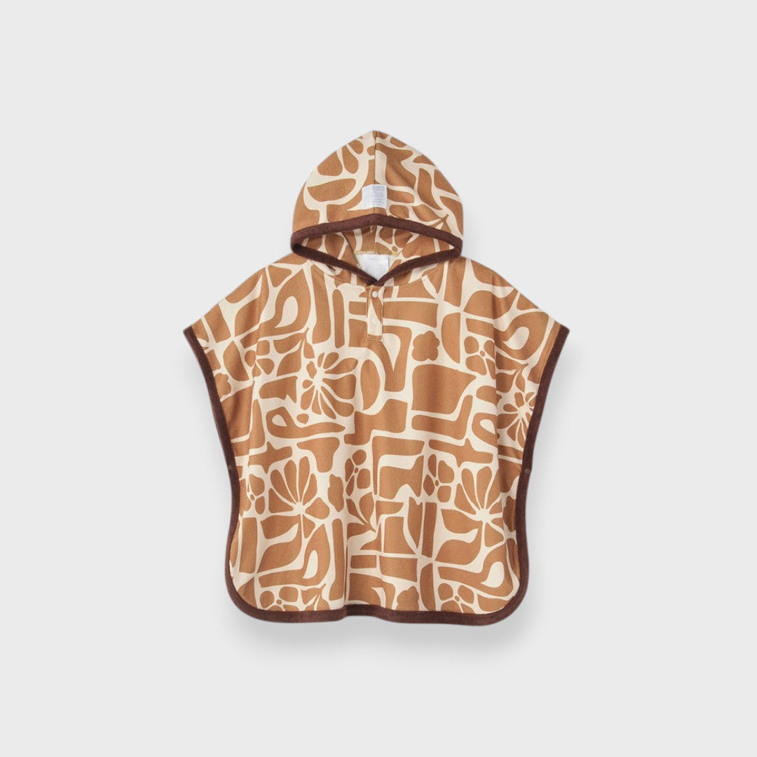 CALM PATTERN SOFT KIDS PONCHO (100-110・110-120cm)