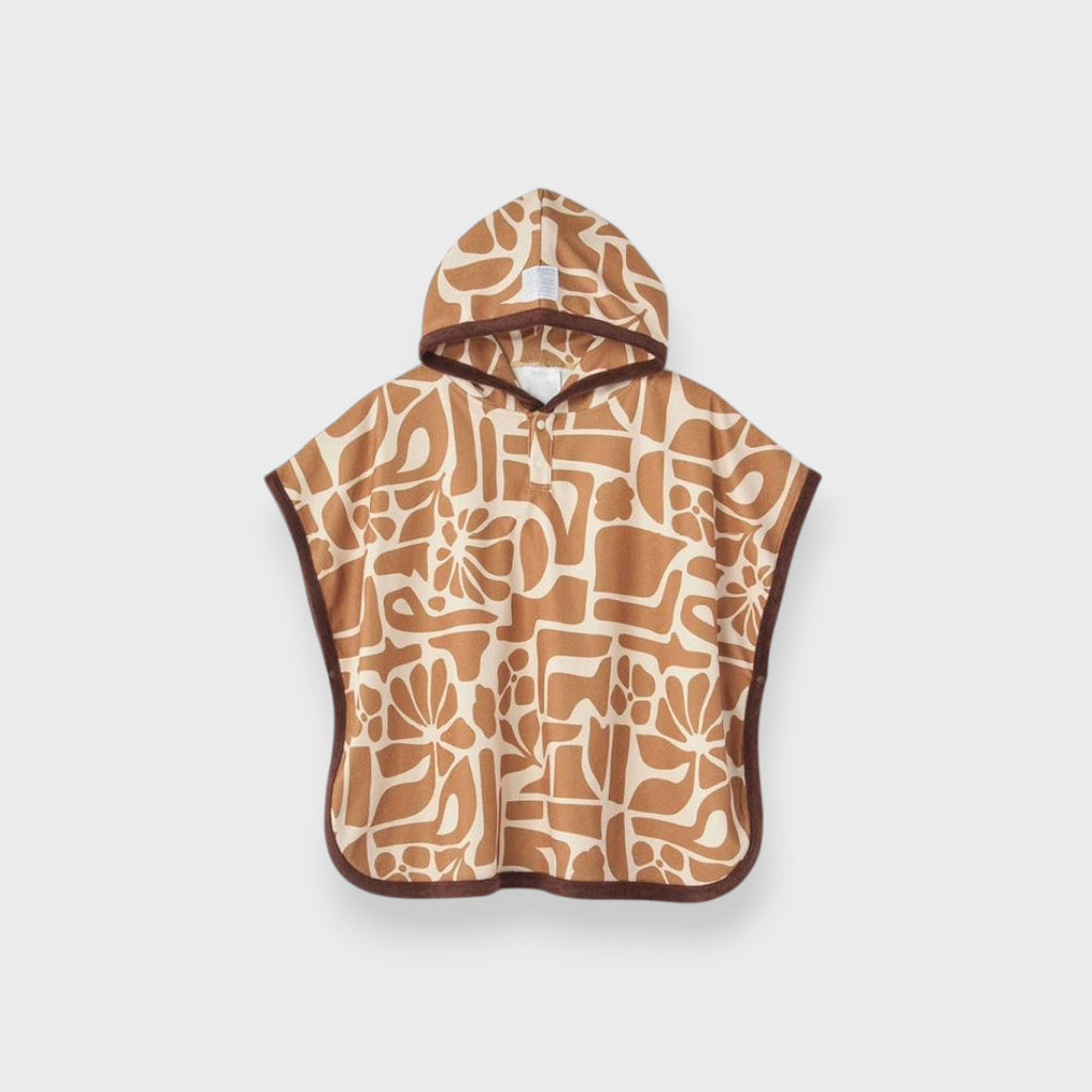 CALM PATTERN SOFT KIDS PONCHO (100-110・110-120cm)