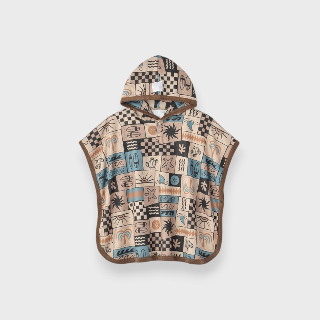 SURF BLOCKING SOFT KIDS PONCHO (100-110・110-120cm)