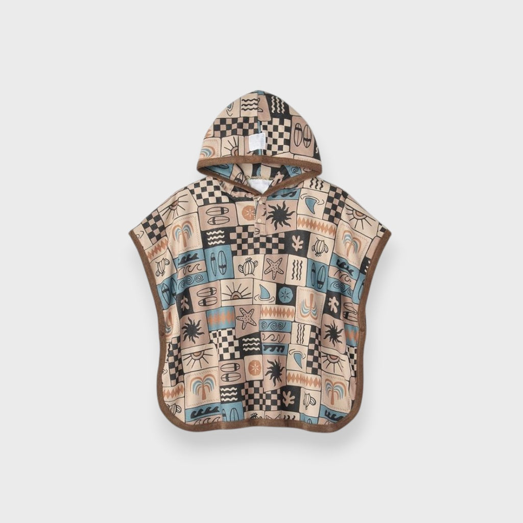 SURF BLOCKING SOFT KIDS PONCHO (100-110・110-120cm)