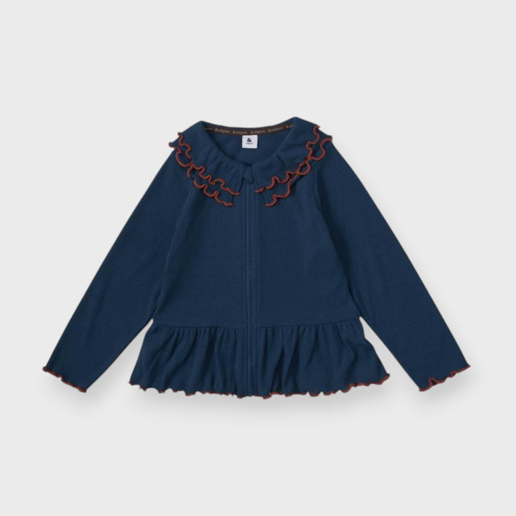VOLUME COLLAR FRILL KIDS RASH GUARD (100-120cm)