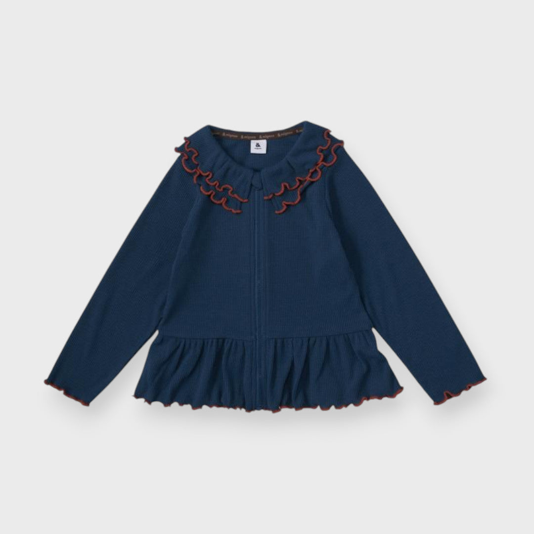 VOLUME COLLAR FRILL KIDS RASH GUARD (100-120cm)