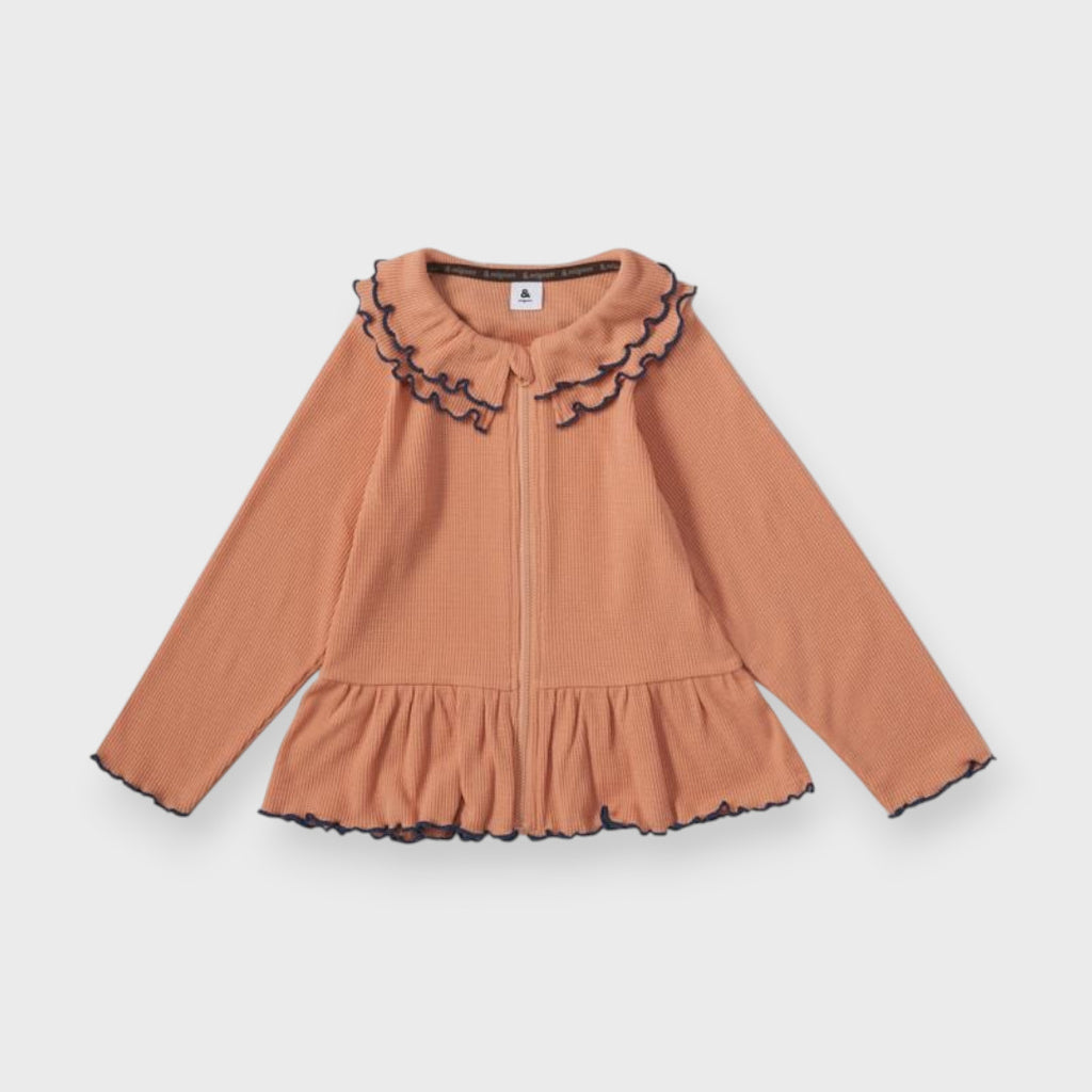 VOLUME COLLAR FRILL KIDS RASH GUARD (100-120cm)
