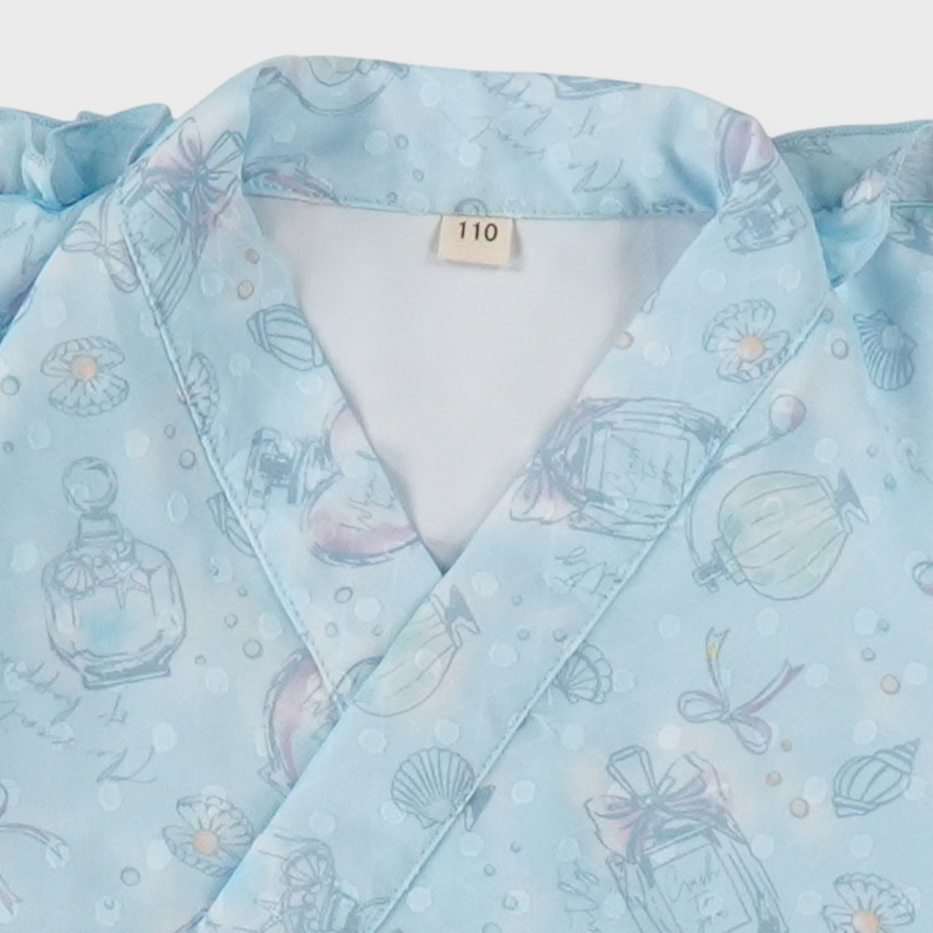 KIDS DREAMY KAWAII PRINT YUKATA DRESS (110–130CM)