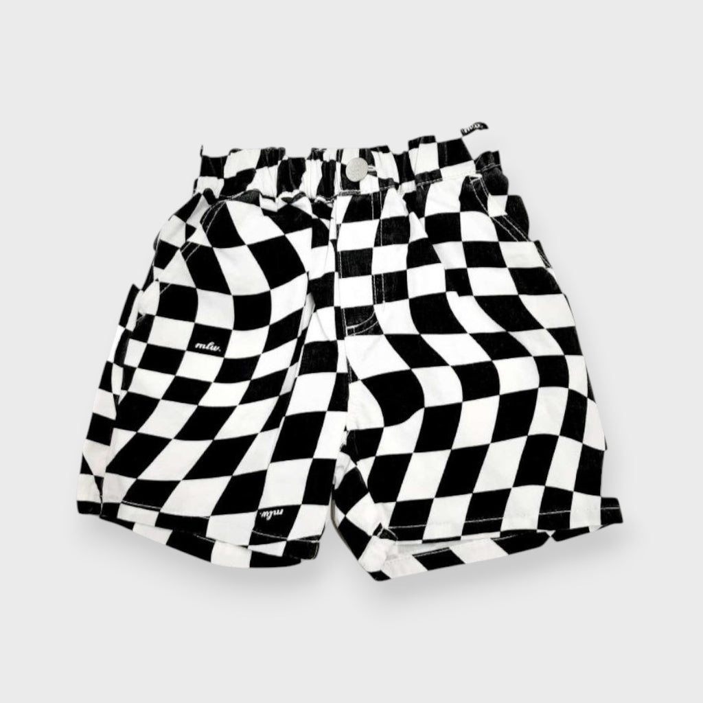 CHECK TWILL BABY HALF PANTS (80/90CM)