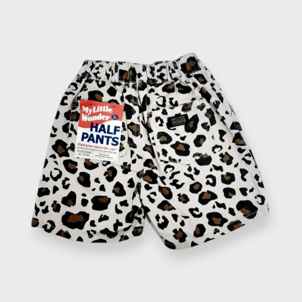 LEOPARD TWILL BABY HALF PANTS (80/90CM)