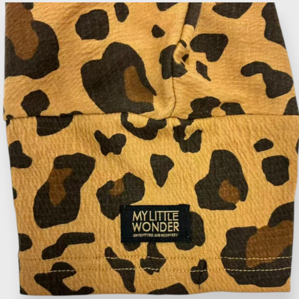 Baby (Size90cm) Leopard-Print Oversized Tee (Camel)