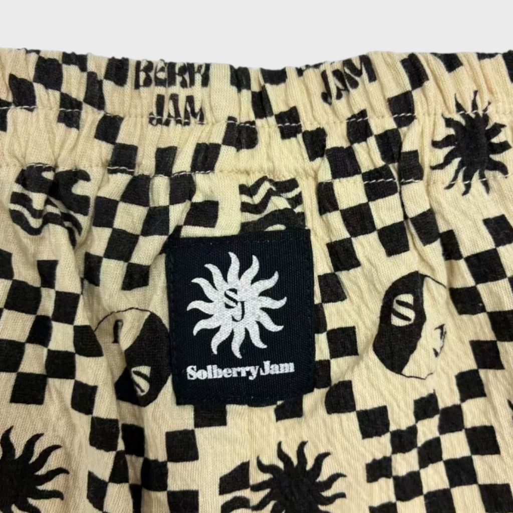 Kids (Size90cm) Checkerboard Marine-Icon Shorts