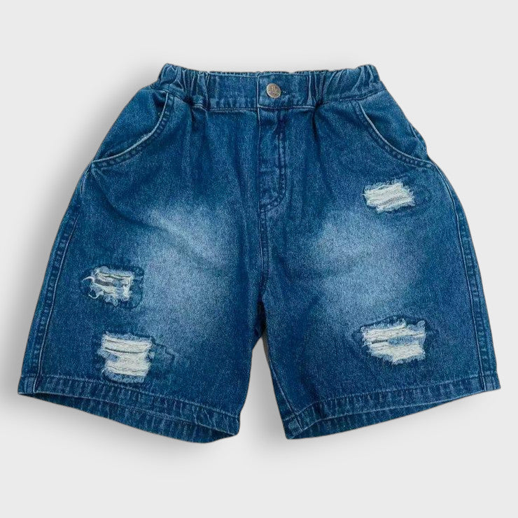 DISTRESSED VINTAGE HALF PANTS (100-120CM)