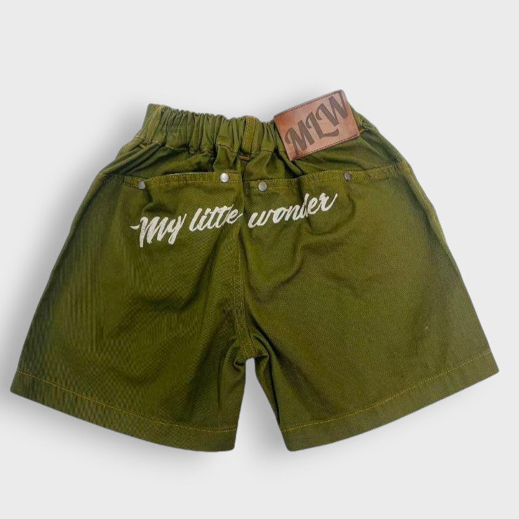 INABA PRINTED CARGO JUNIOR HALF PANTS (130CM)