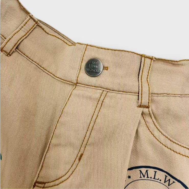 PRINTED CARGO HALF PANTS (100-120CM)