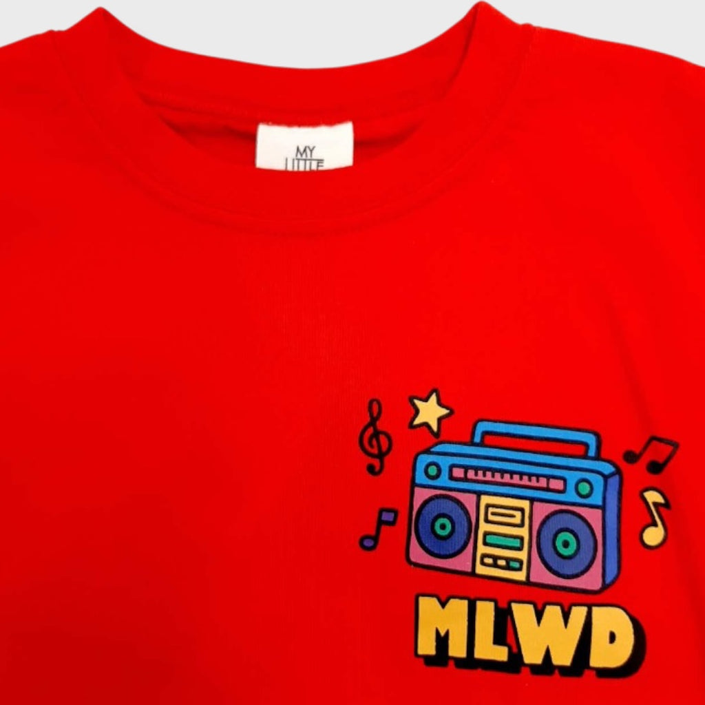 COLORFUL POP ILLUSTRATION KIDS T-SHIRT (100-120CM)