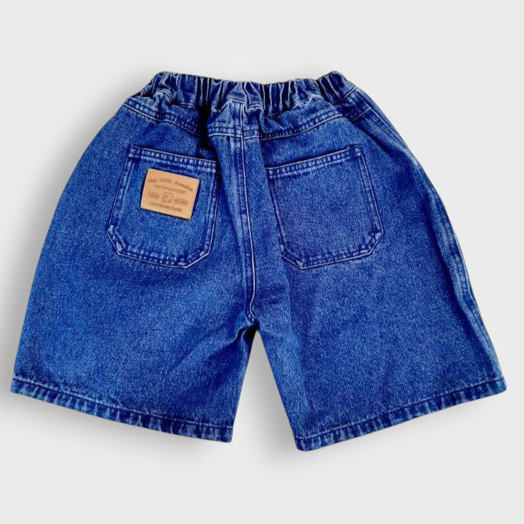 CHEMICAL-WASH CROPPED PANTS (100-120CM)