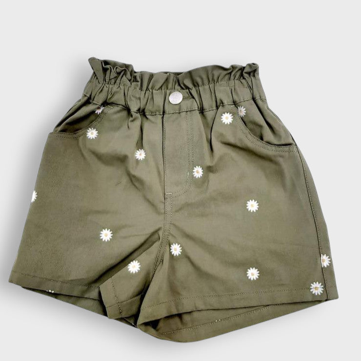 DAISY EMBROIDERY SHORTS (100-120CM)