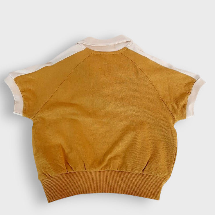INABA CONTRAST-COLLAR KIDS T-SHIRT (100-120CM)