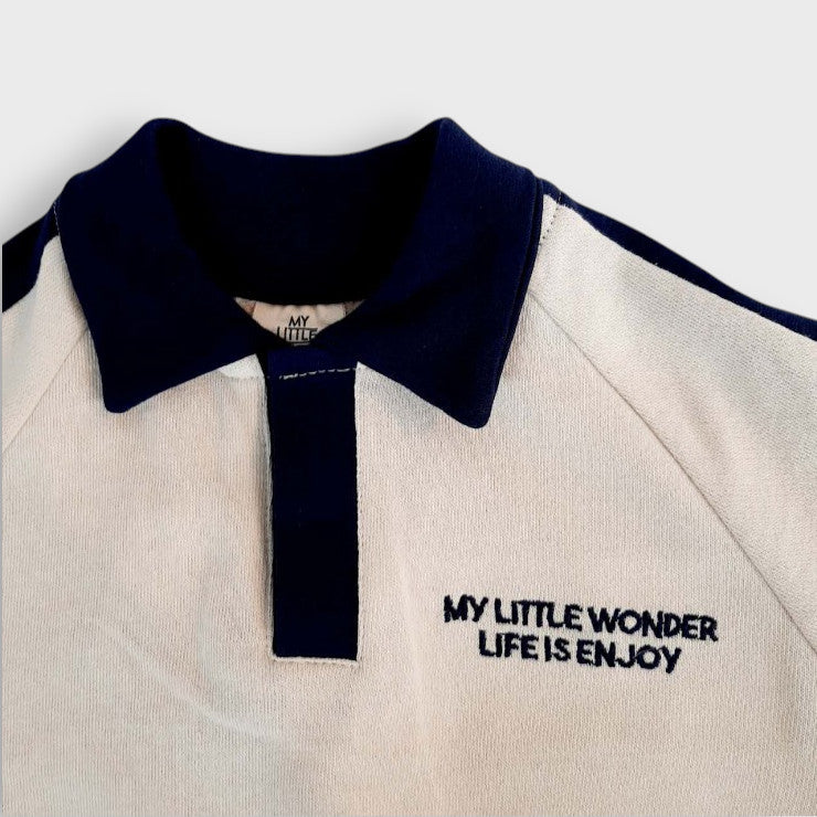 INABA CONTRAST-COLLAR JUNIOR T-SHIRT (130CM)