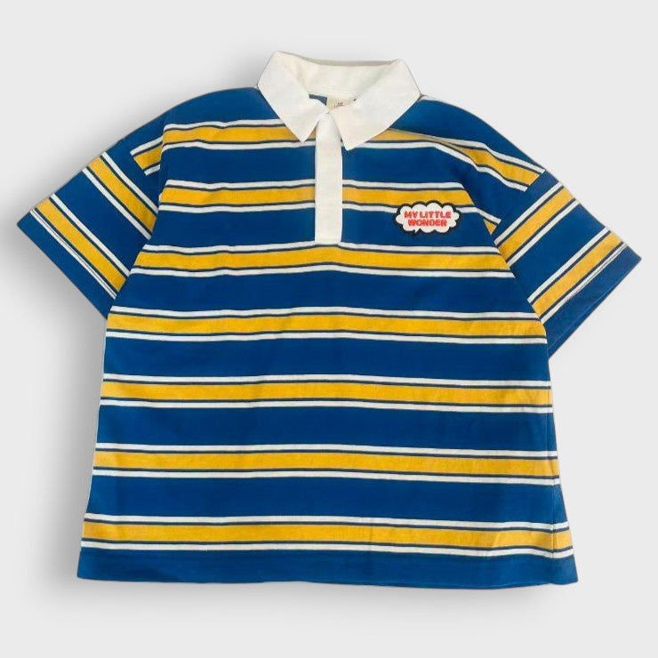 OVERSIZED STRIPED RUGBY SHIRT (100-120CM)