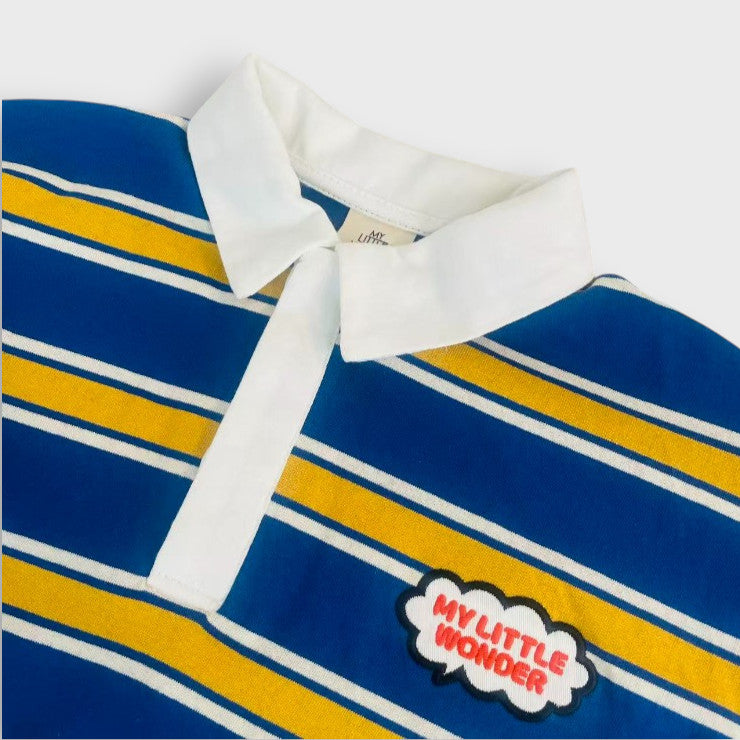 OVERSIZED STRIPED RUGBY SHIRT (100-120CM)