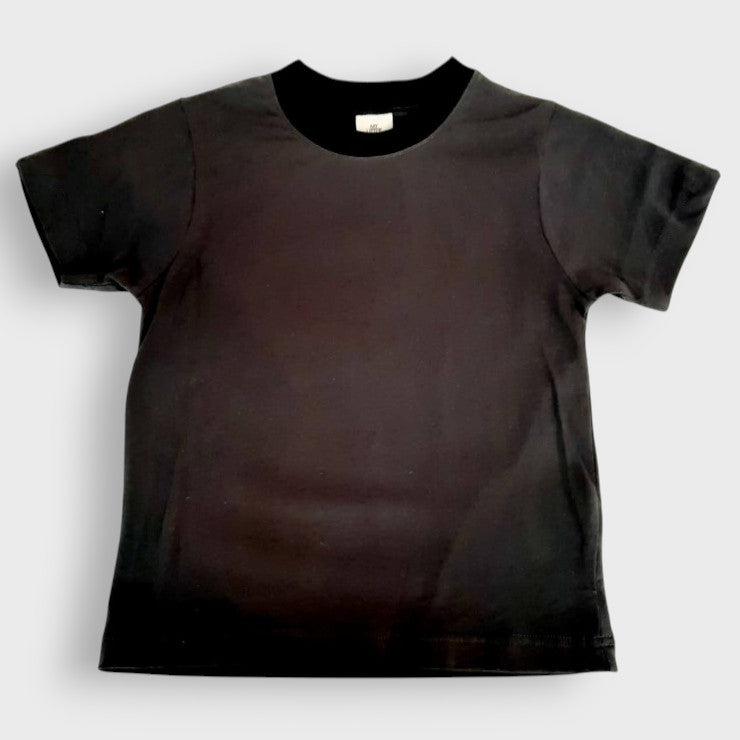 CONTRAST-BINDER T-SHIRT + CAMISOLE SET (100-120CM)