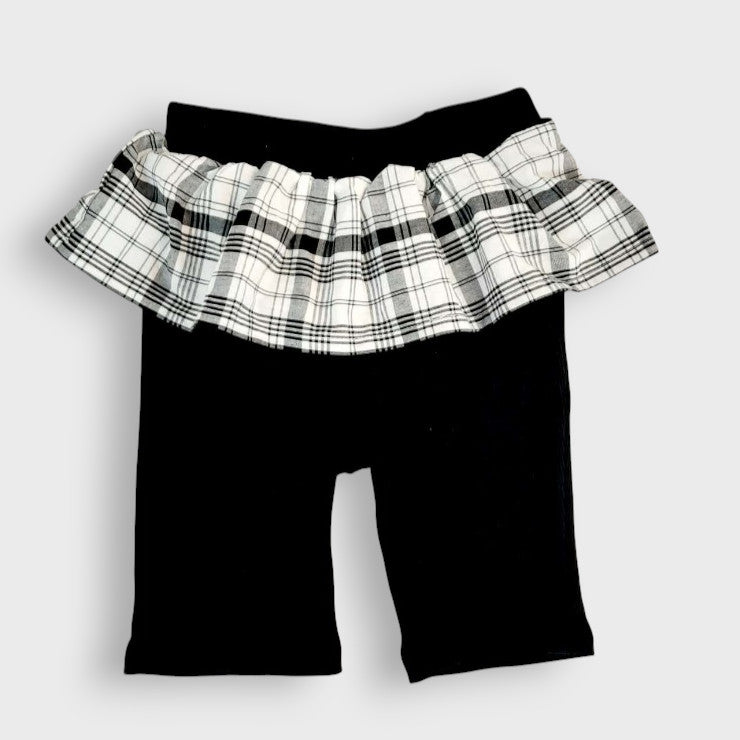CHECK-FRILL CYCLING PANTS (100-120CM)