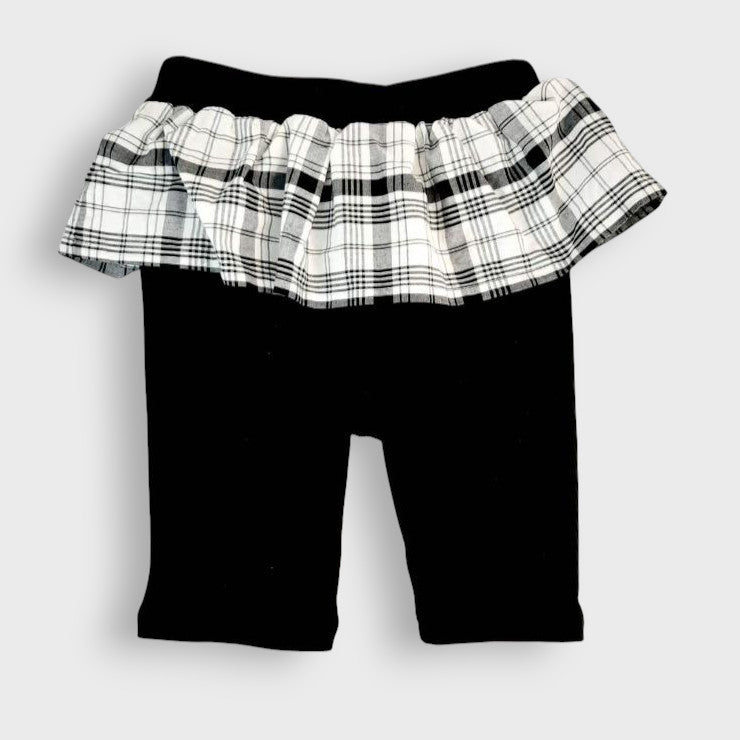 CHECK-FRILL CYCLING PANTS (100-120CM)