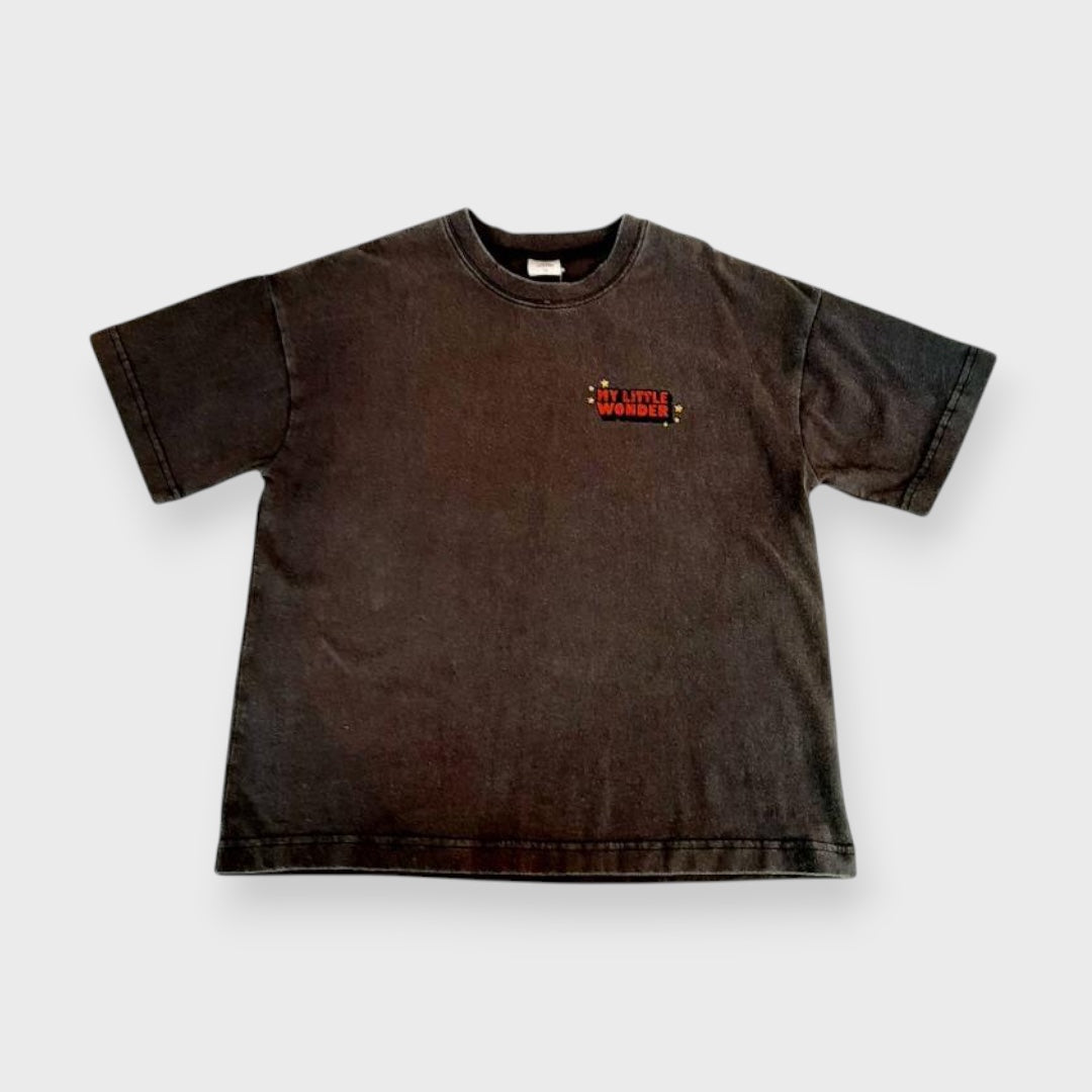VINTAGE-WASH ILLUSTRATION T-SHIRT (100-120CM)