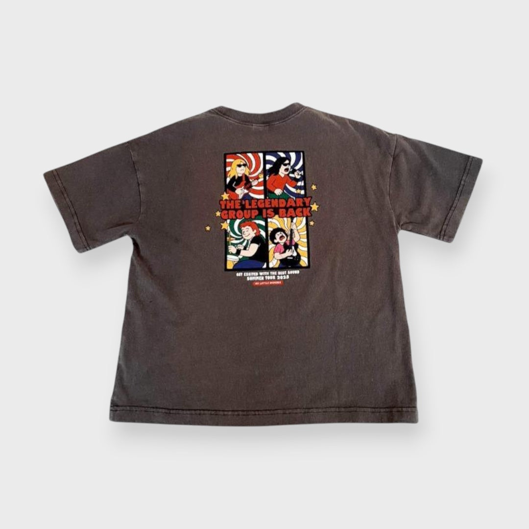 VINTAGE-WASH ILLUSTRATION T-SHIRT (100-120CM)
