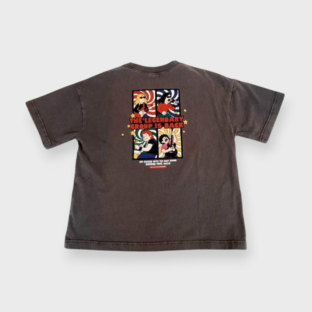 OUTERWEA VINTAGE-WASH ILLUSTRATION JUNIOR T-SHIRT (130CM)