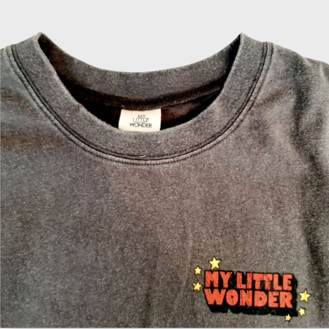 OUTERWEA VINTAGE-WASH ILLUSTRATION JUNIOR T-SHIRT (130CM)