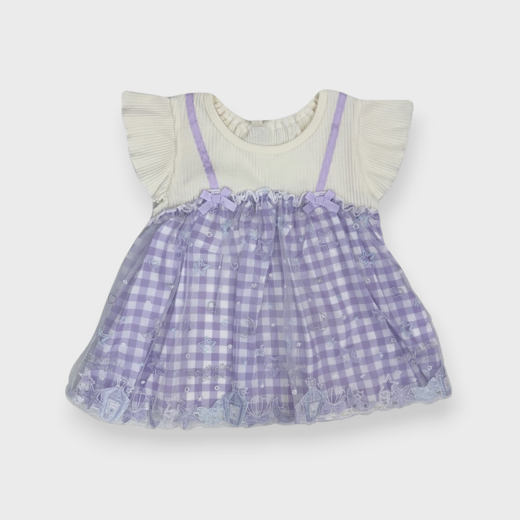 KIDS TULLE-TRIMMED T-SHIRT (100–120 CM)