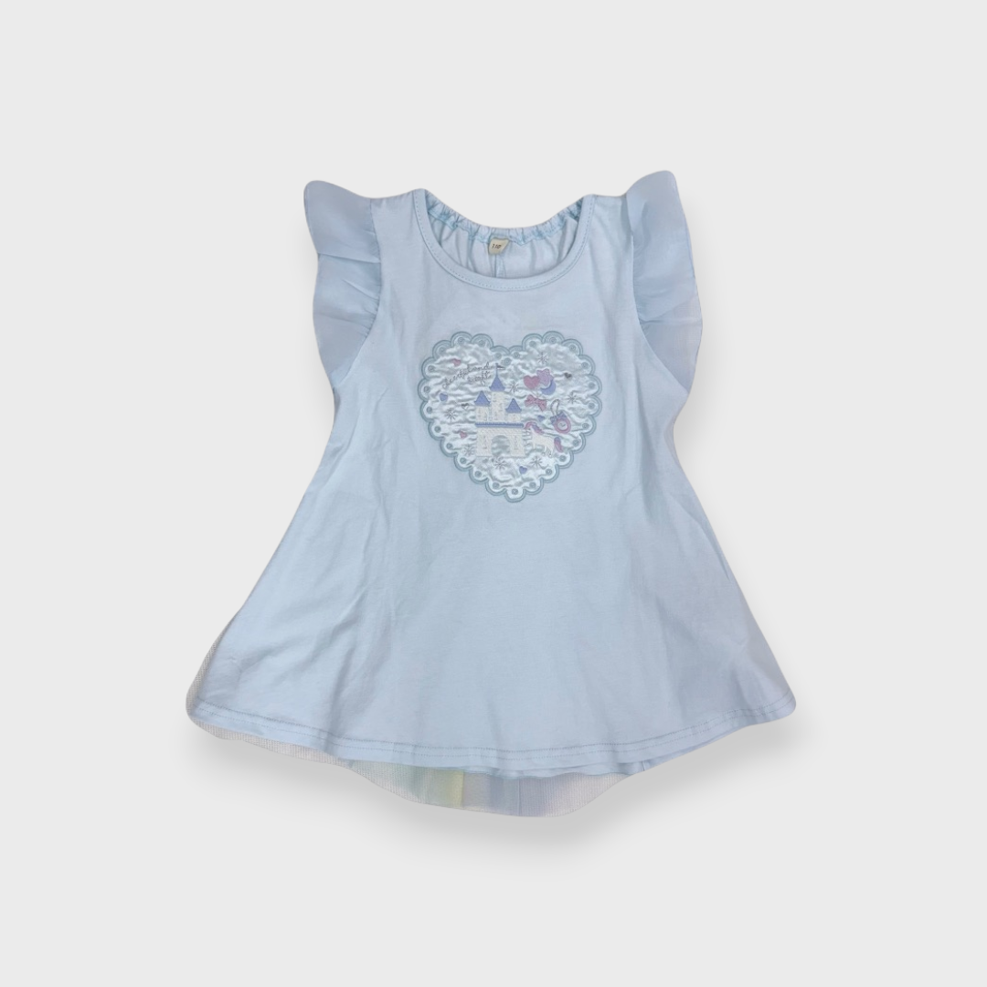 KIDS CASTLE APPLIQUE T-SHIRT (100-120CM)