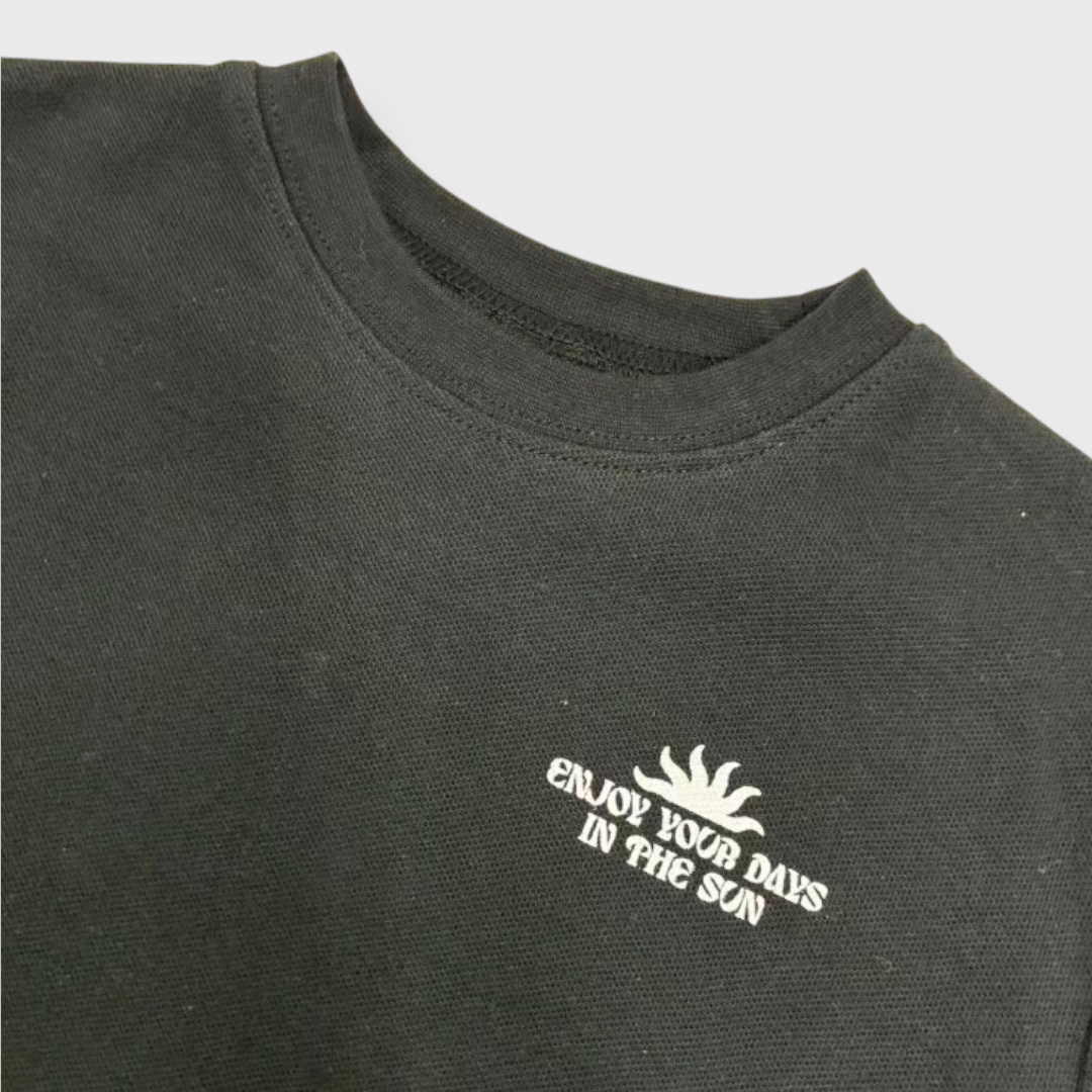 Kids (Size100-120cm) Tribal Sun Graphic Tee