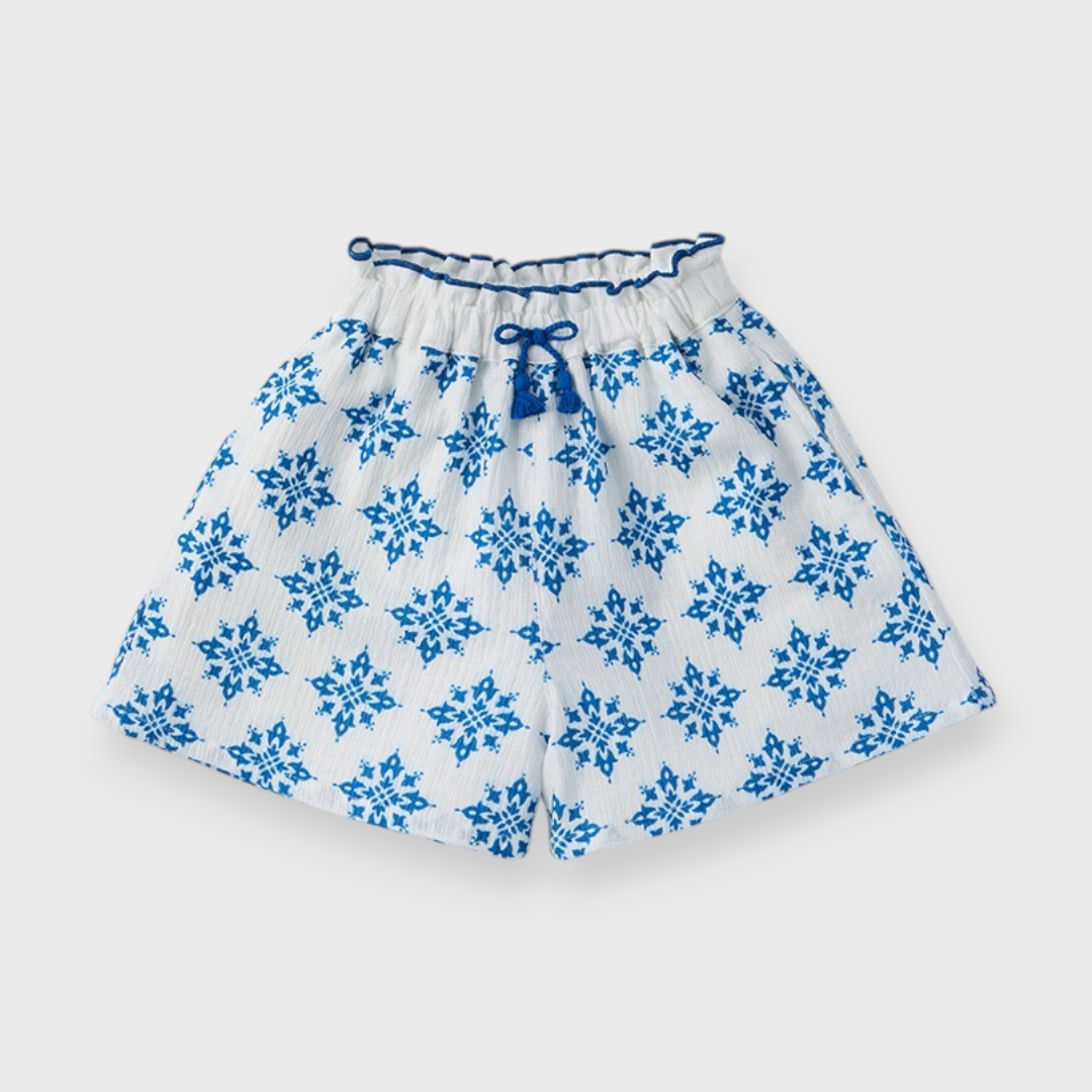 Kids (Size 100–120cm) Mediterranean Tile Shorts