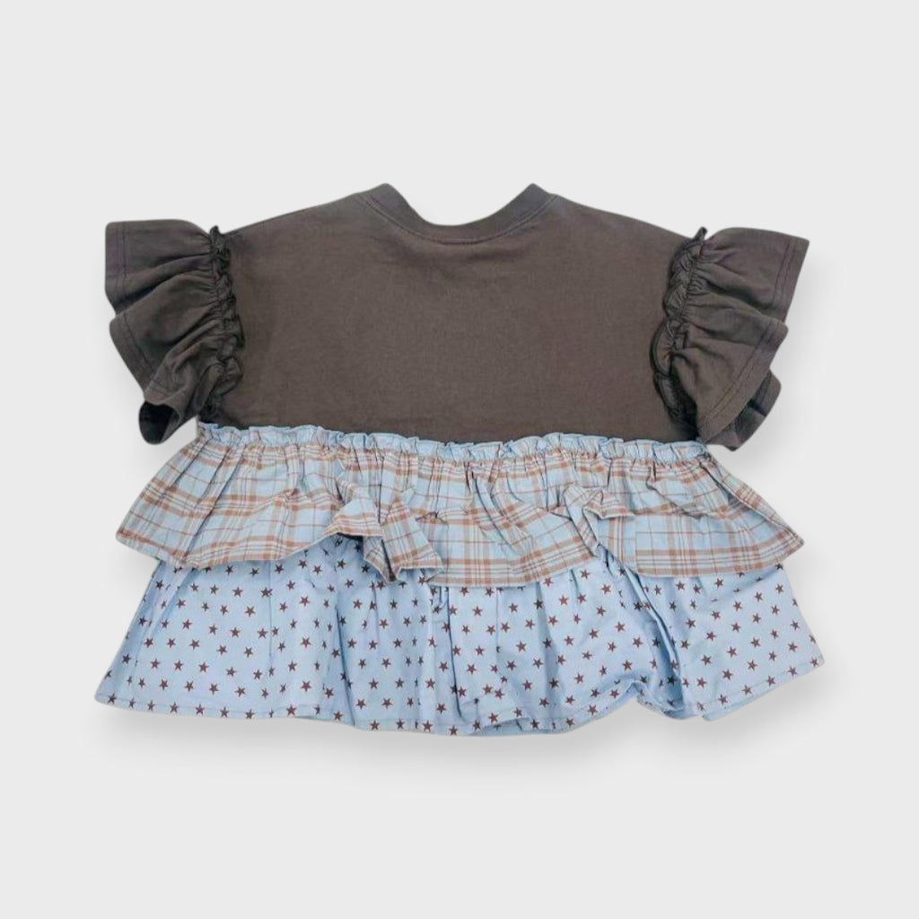 FRILLY SLEEVE BABY T-SHIRT (80/90CM)