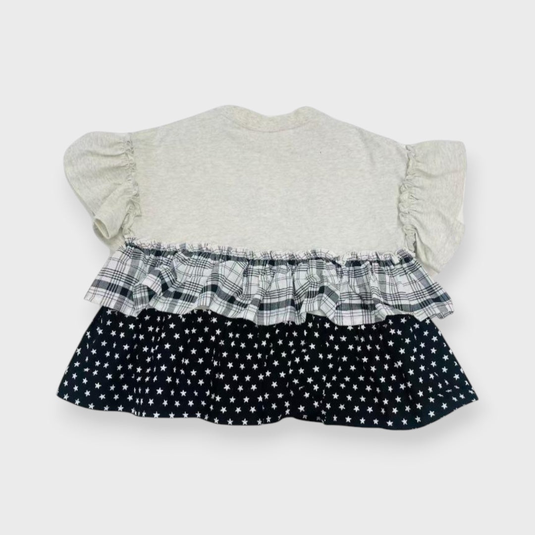 FRILLY SLEEVE BABY T-SHIRT (80/90CM)