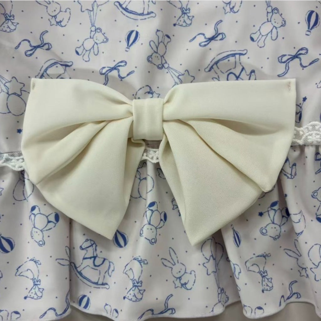 BACK RIBBON FRILL BABY RASH GUARD (90-95cm)